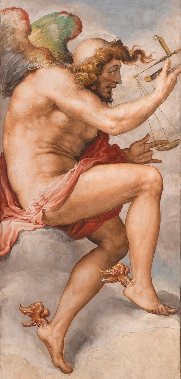 Kairos (tijd van beslissing) door Francesco de Rossi Salviati