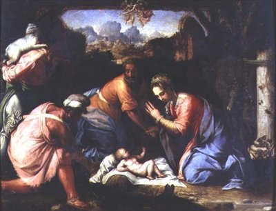 Aanbidding van de Herders, c.1525 door Francesco de Rossi Salviati Cecchino
