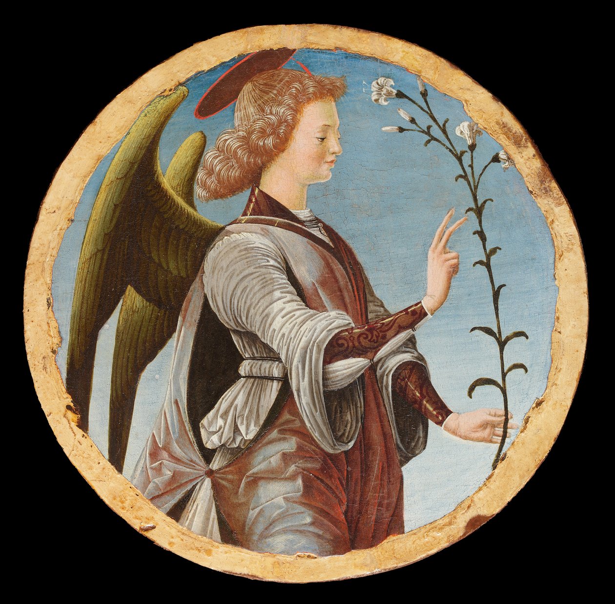 Polittico Griffoni: Engel van de Aankondiging, ca 1472-1473 door Francesco del Cossa