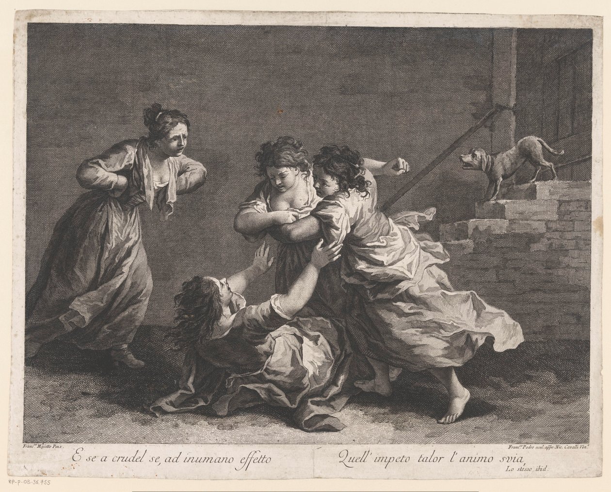 Vechtende vrouwen (Vechtende vrouwen) door Francesco del Pedro