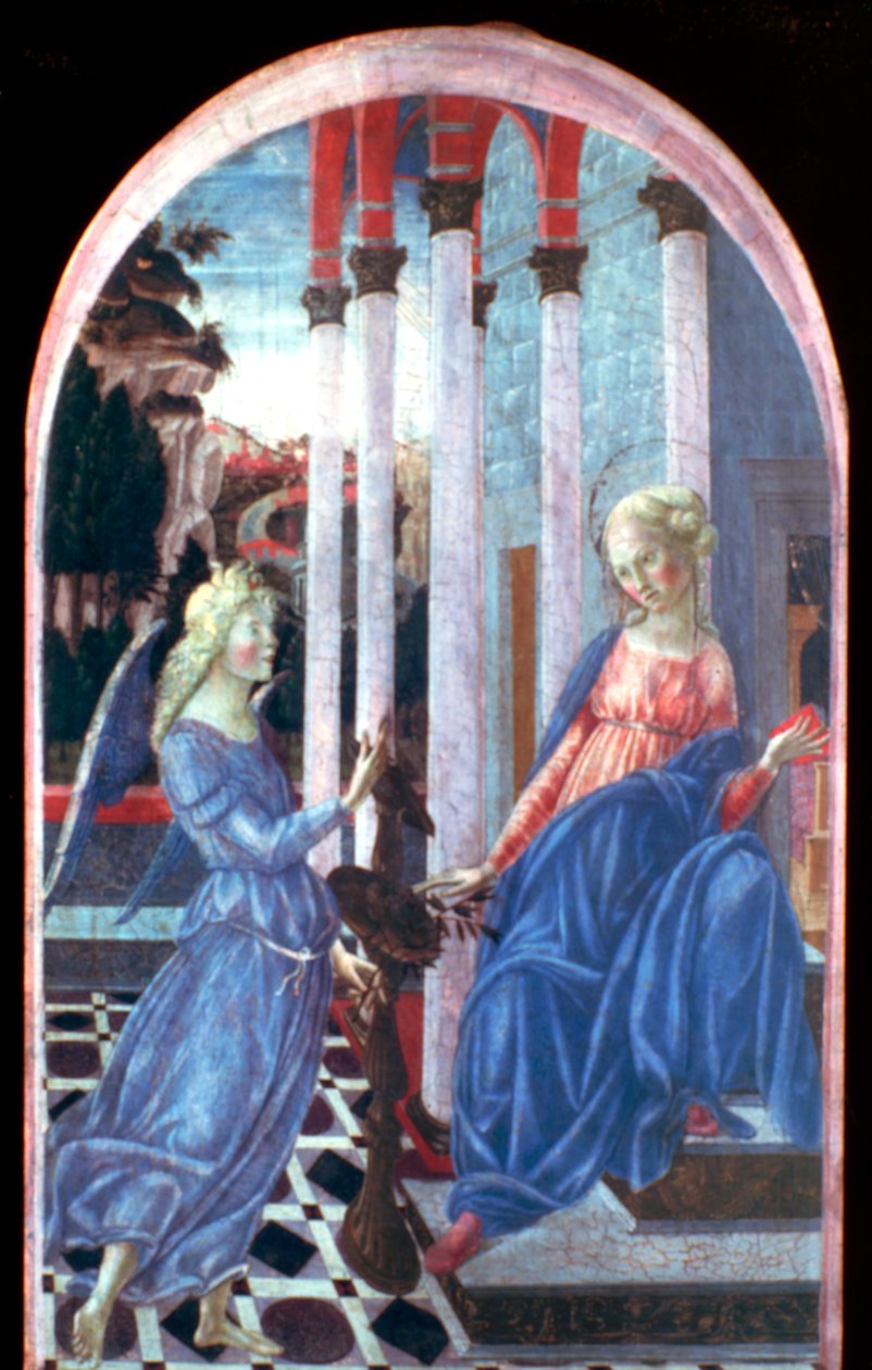 Annunciatie, ca. 1470-1472 door Francesco di Giorgio Martini