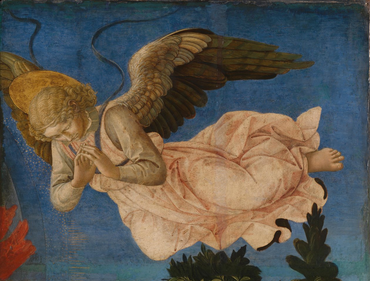 Engelenpaneel van het Pistoia Santa Trinità Altaarstuk door Francesco di Stefano Pesellino