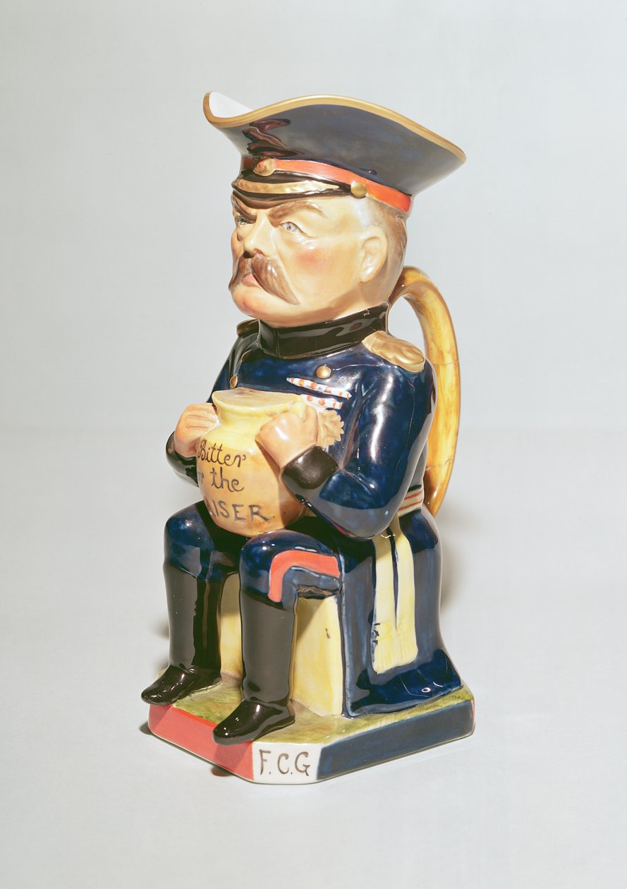 Lord Kitchener Toby Jug, gemaakt door Wilkinson, 1915 door Francis Carruthers Gould