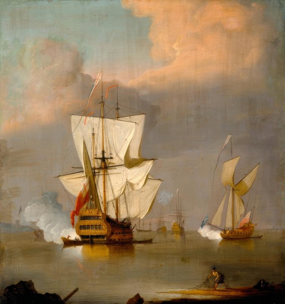 Het avondkanon door Francis Swaine