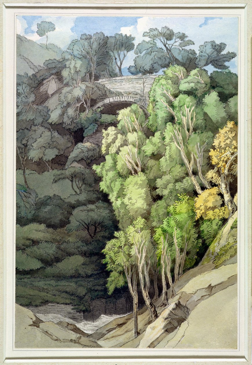 Duivelsbrug, 1810 door Francis Towne
