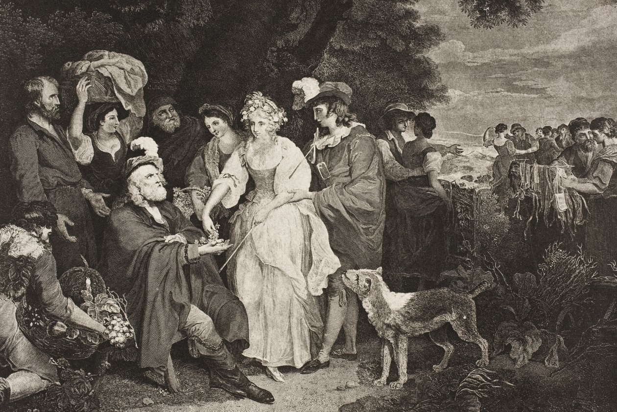 Voor de herdershut, Act IV, Scene III, uit 
