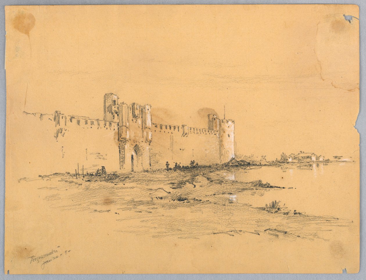 Aigues-Mortes door Francis Augustus Lathrop