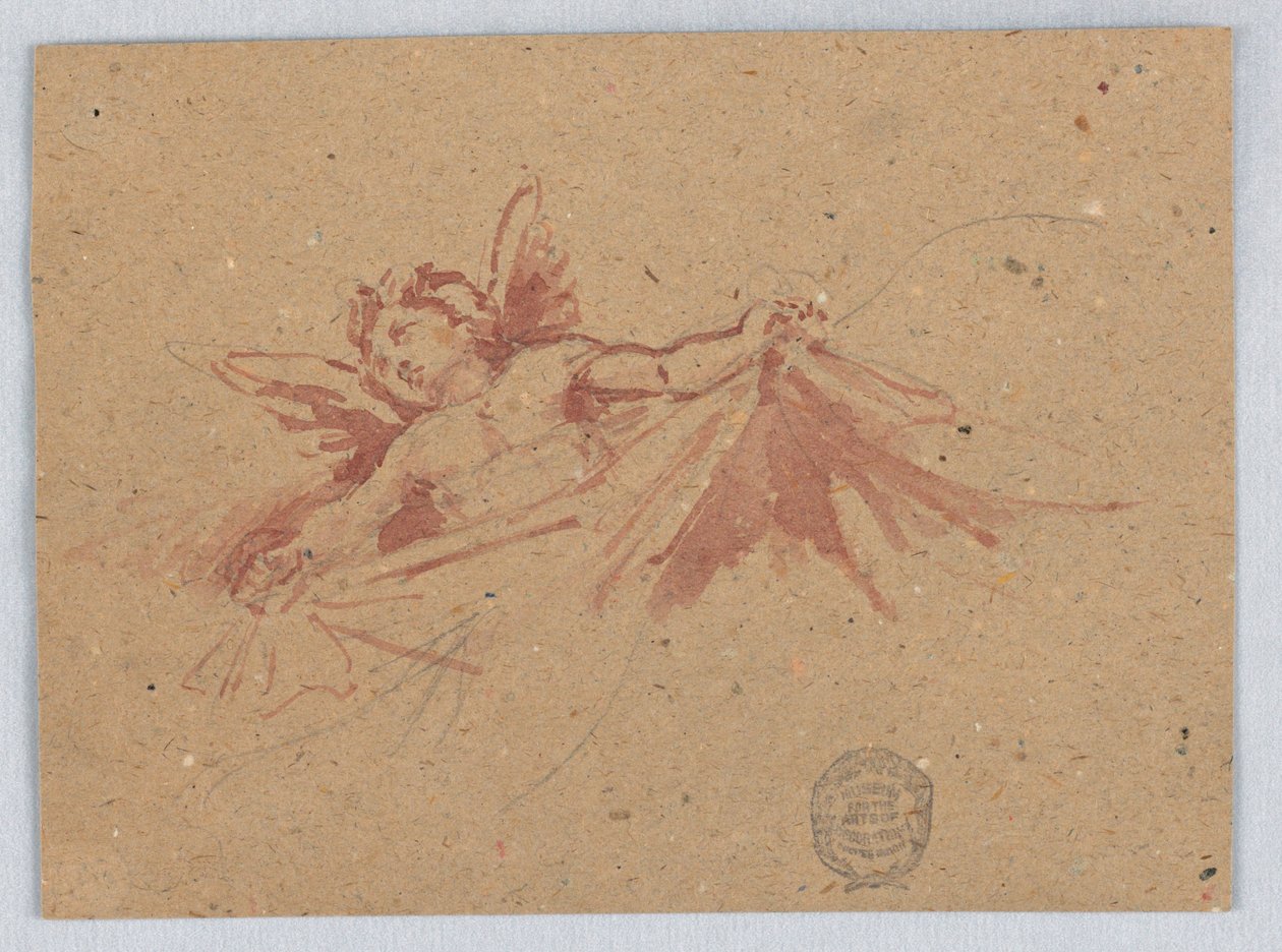 Schets van Putti met Draperie door Francis Augustus Lathrop