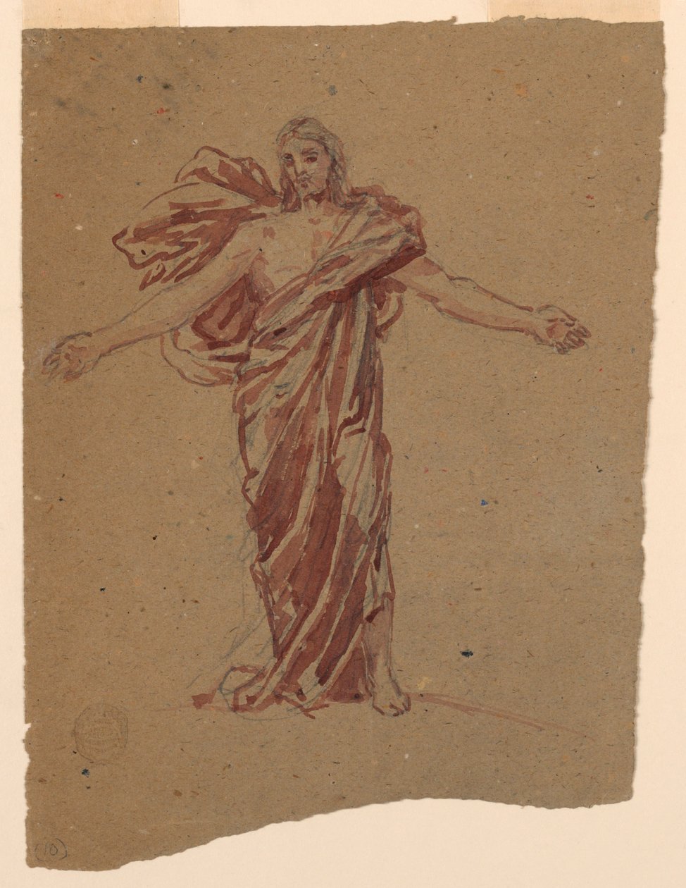 Studie voor Christus, koor van St. Bartholomew, New York door Francis Augustus Lathrop