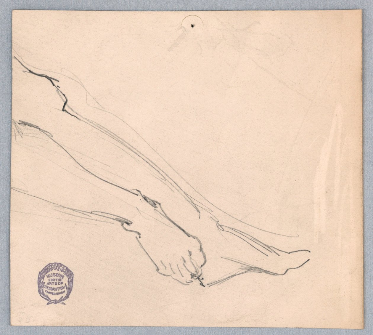 Studie voor "Diana en haar gezelschap tussen de sterrenbeelden" door Francis Augustus Lathrop