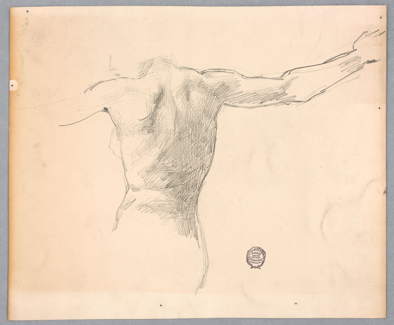 Studie voor "Diana en haar bedienden tussen de sterrenbeelden" door Francis Augustus Lathrop