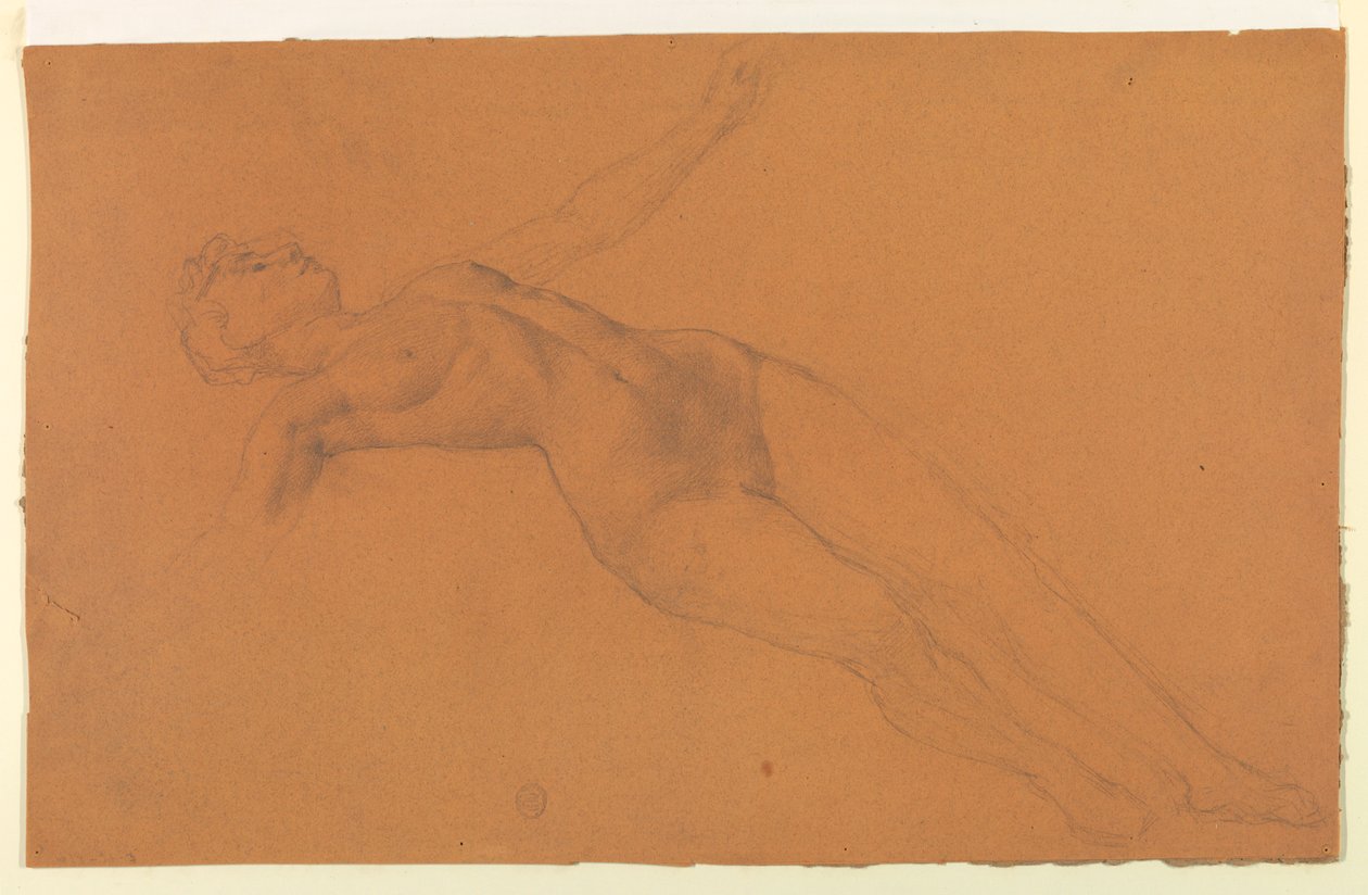 Studie voor "Diana en Haar Begeleiders tussen de Sterrenbeelden" door Francis Augustus Lathrop