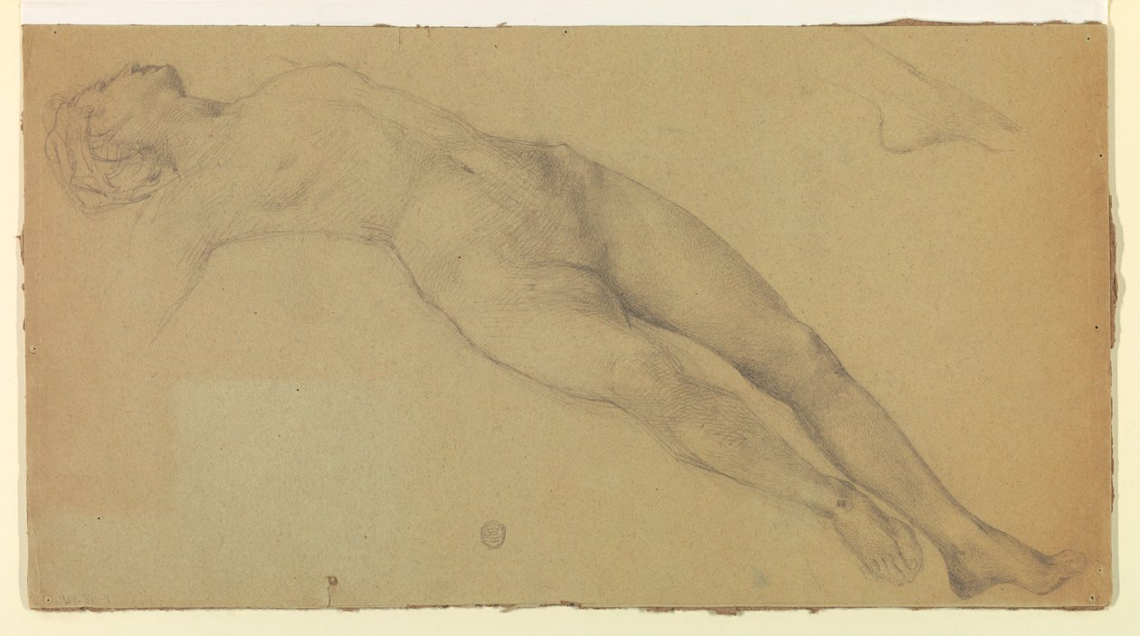 Studie voor "Diana en haar bedienden tussen de sterrenbeelden" door Francis Augustus Lathrop