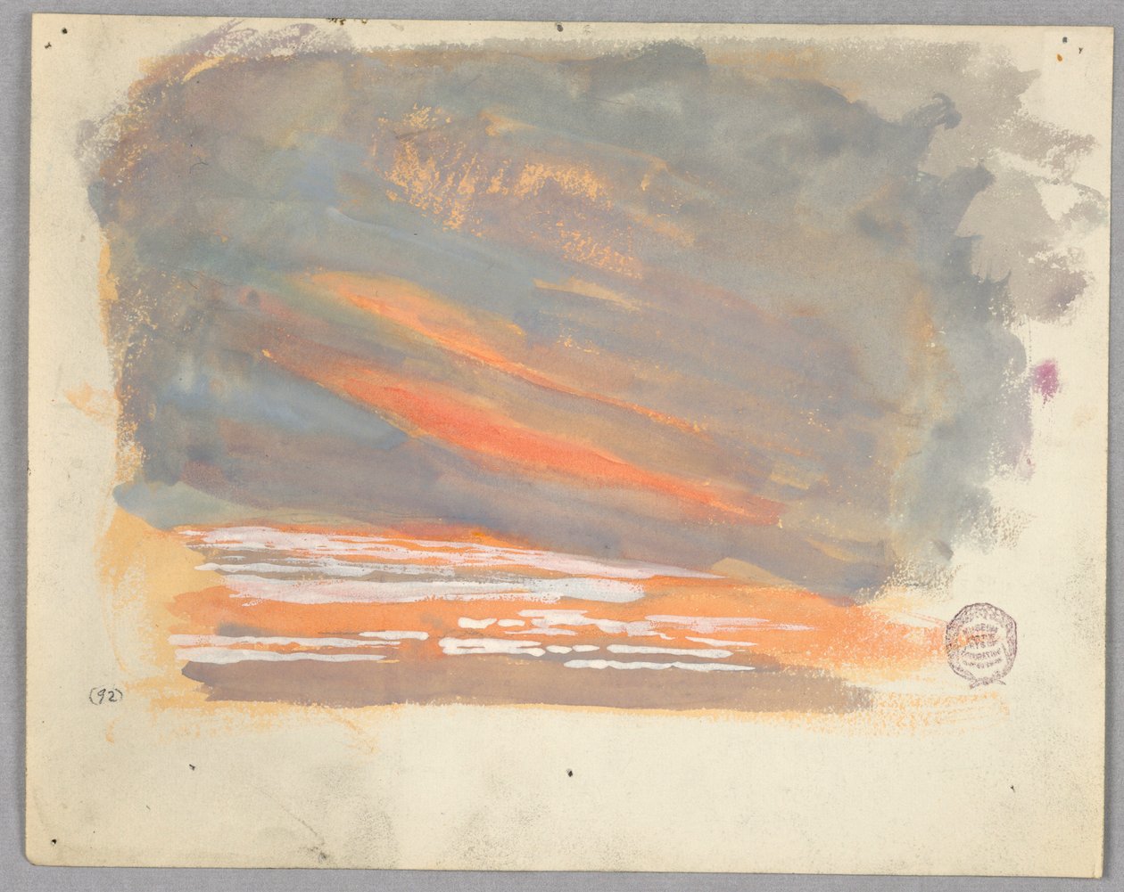 Studie van wolken, Rome, Italië door Francis Augustus Lathrop