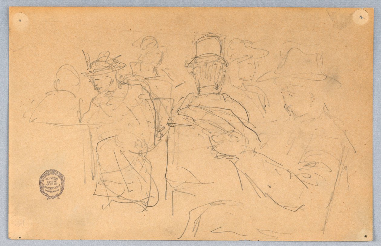 Treinpassagiers door Francis Augustus Lathrop