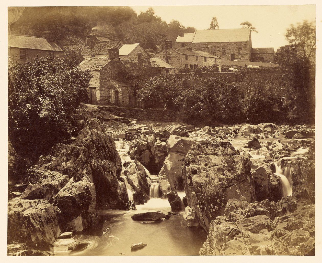 Bij Pont y Pair, Betws-y-Coed, Noord-Wales door Francis Bedford