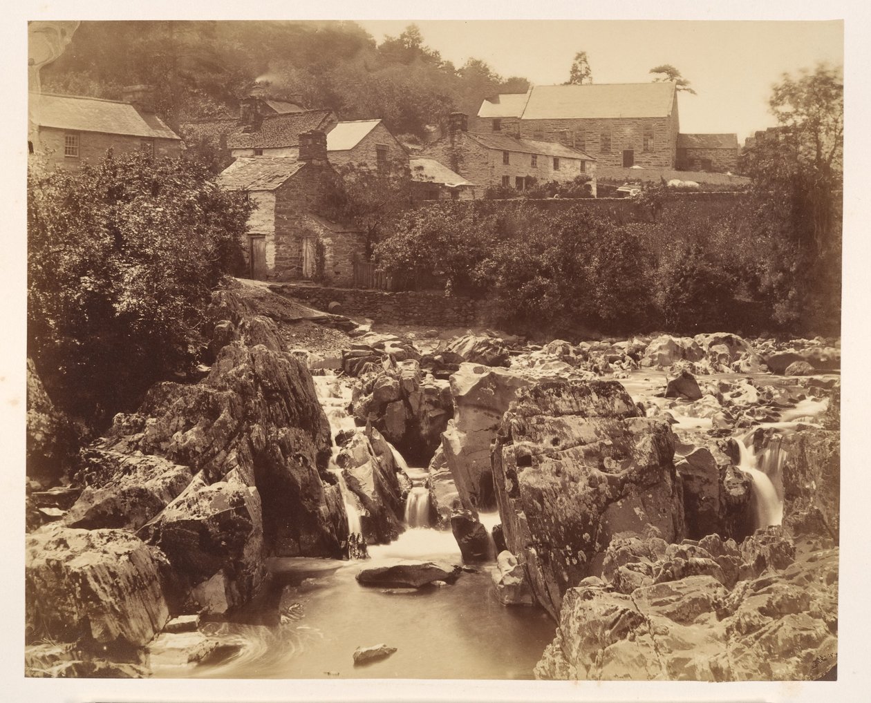Bij Pont y Pair, Bettws-y-Coed, Noord-Wales door Francis Bedford