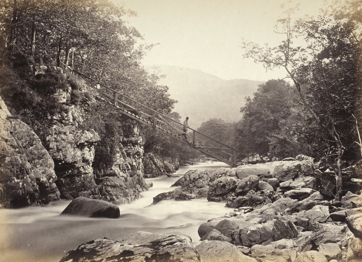 Bettws-y-Coed, de brug van de mijnwerker (693) door Francis Bedford