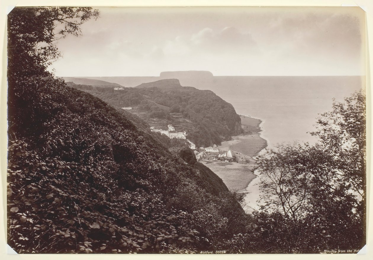 Clovelly vanaf de Hobby door Francis Bedford