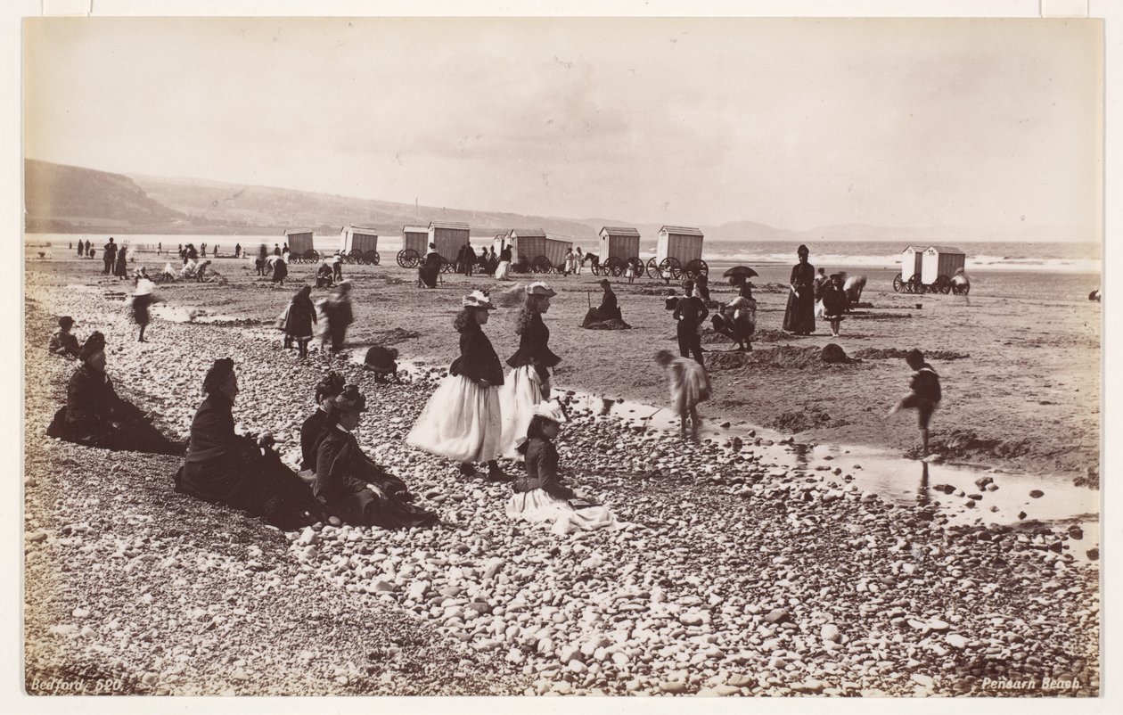 Het strand van Pensarn door Francis Bedford