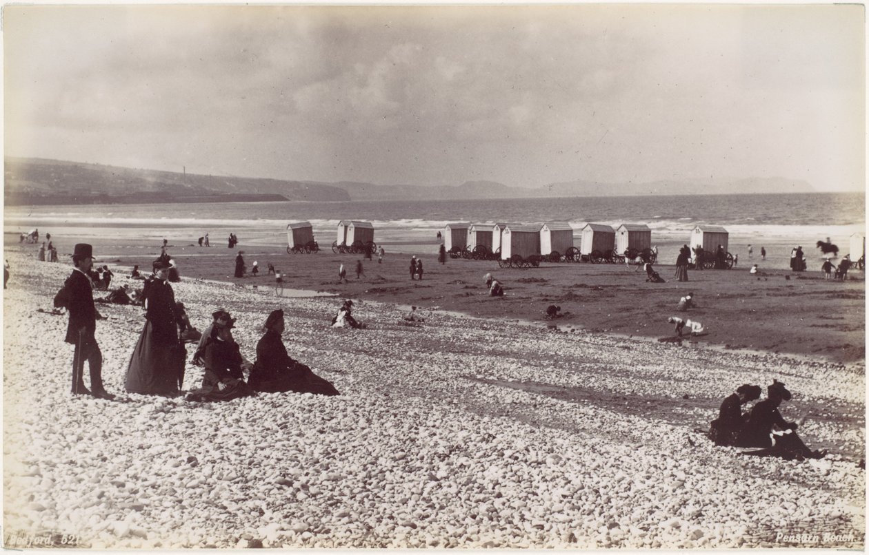 Strand van Pensarn door Francis Bedford