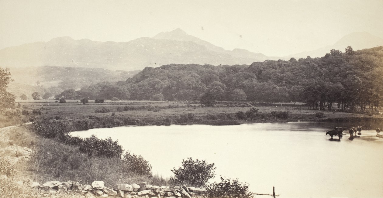 De rivier Glaslyn en bergen (513) door Francis Bedford