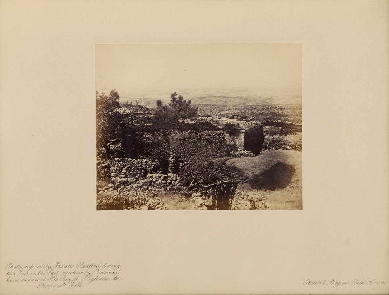 Boven Beth-Horon door Francis Bedford