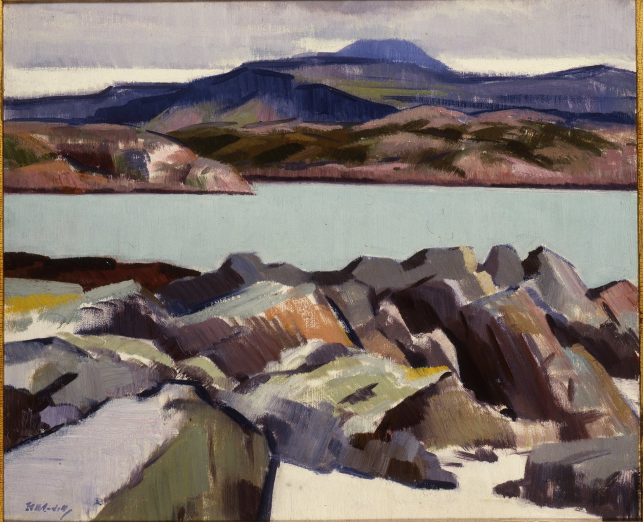 Ben More, van boven Port Beag na Sligeanach door Francis Campbell Boileau Cadell