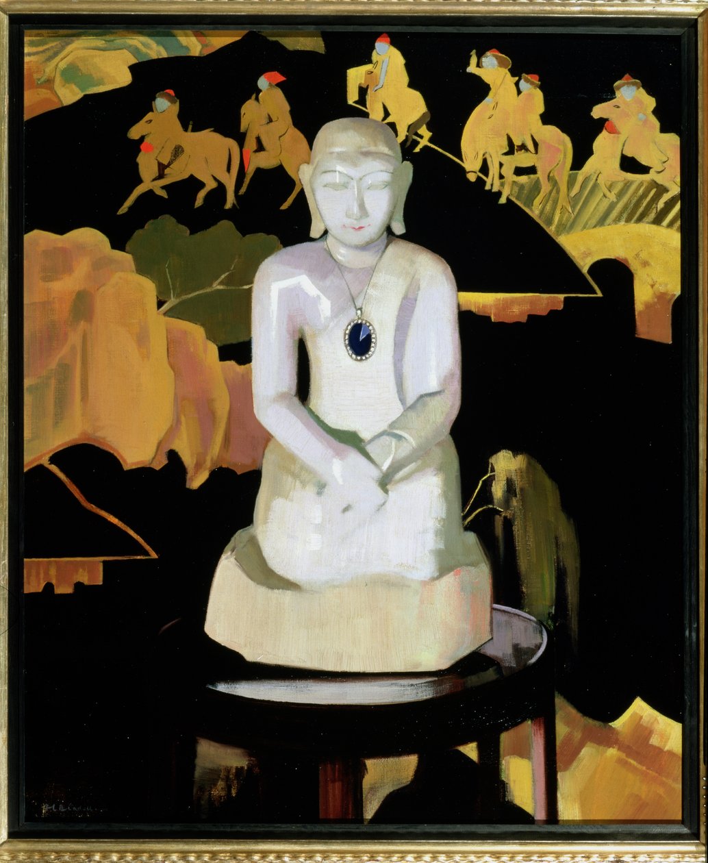 De Boeddha (Zwart en Goud) ca. 1929-30 door Francis Campbell Boileau Cadell