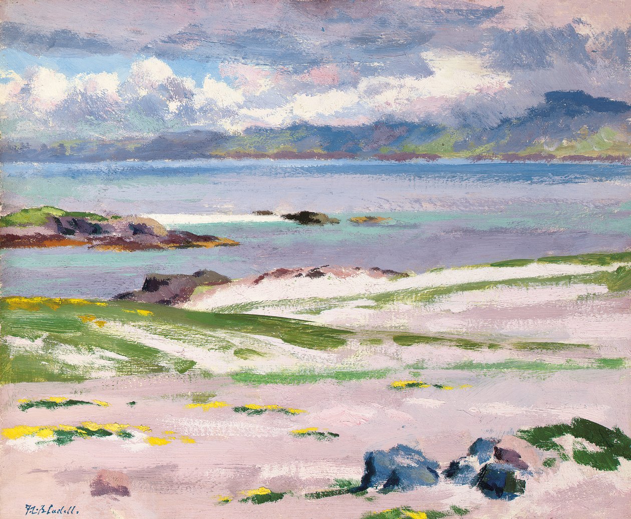 Naar Mull vanaf Choc Ard Anraidh, Iona door Francis Campbell Boileau Cadell