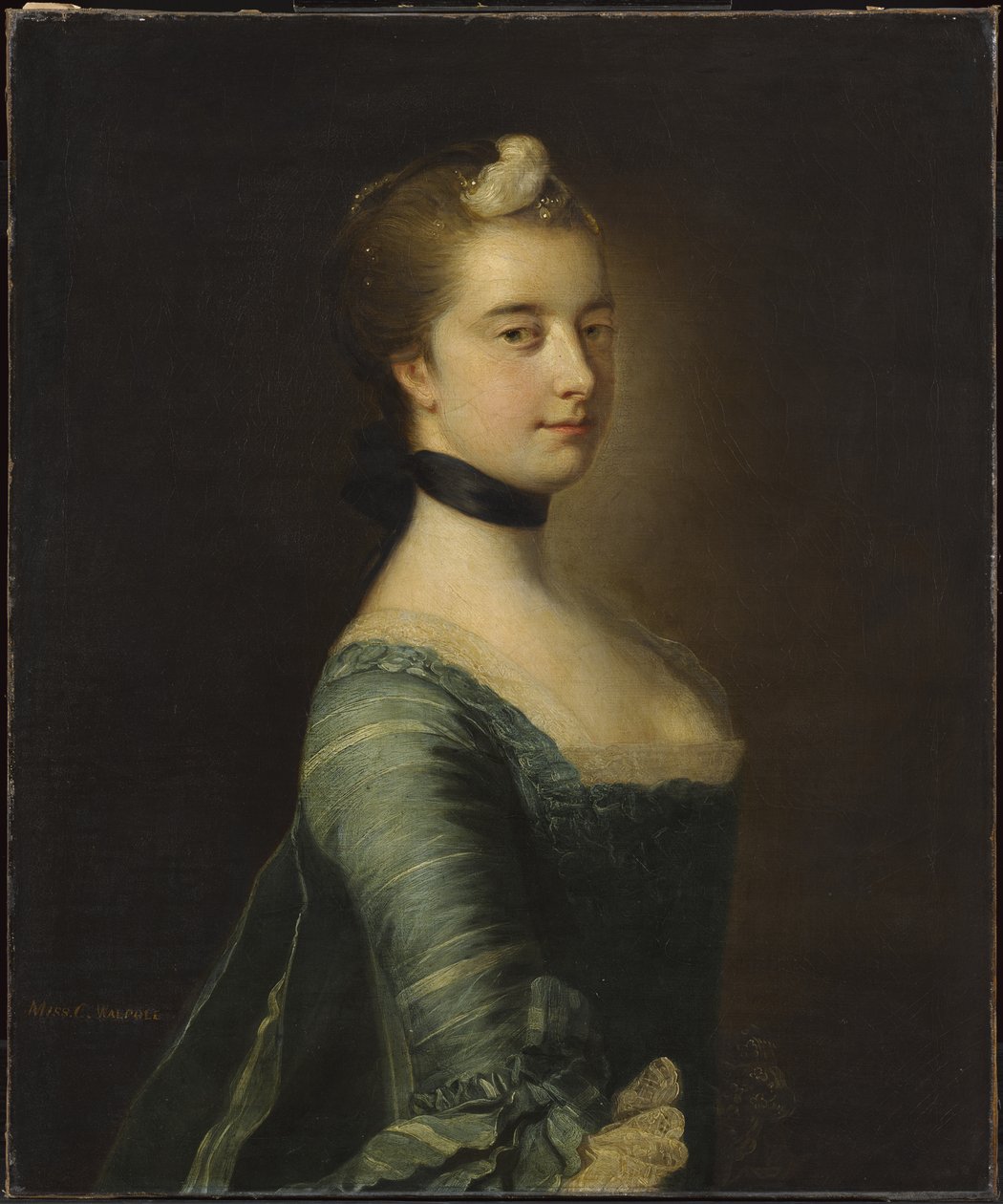 Miss Walpole, later de geachte mevrouw Keppel (een van een paar) door Francis Cotes