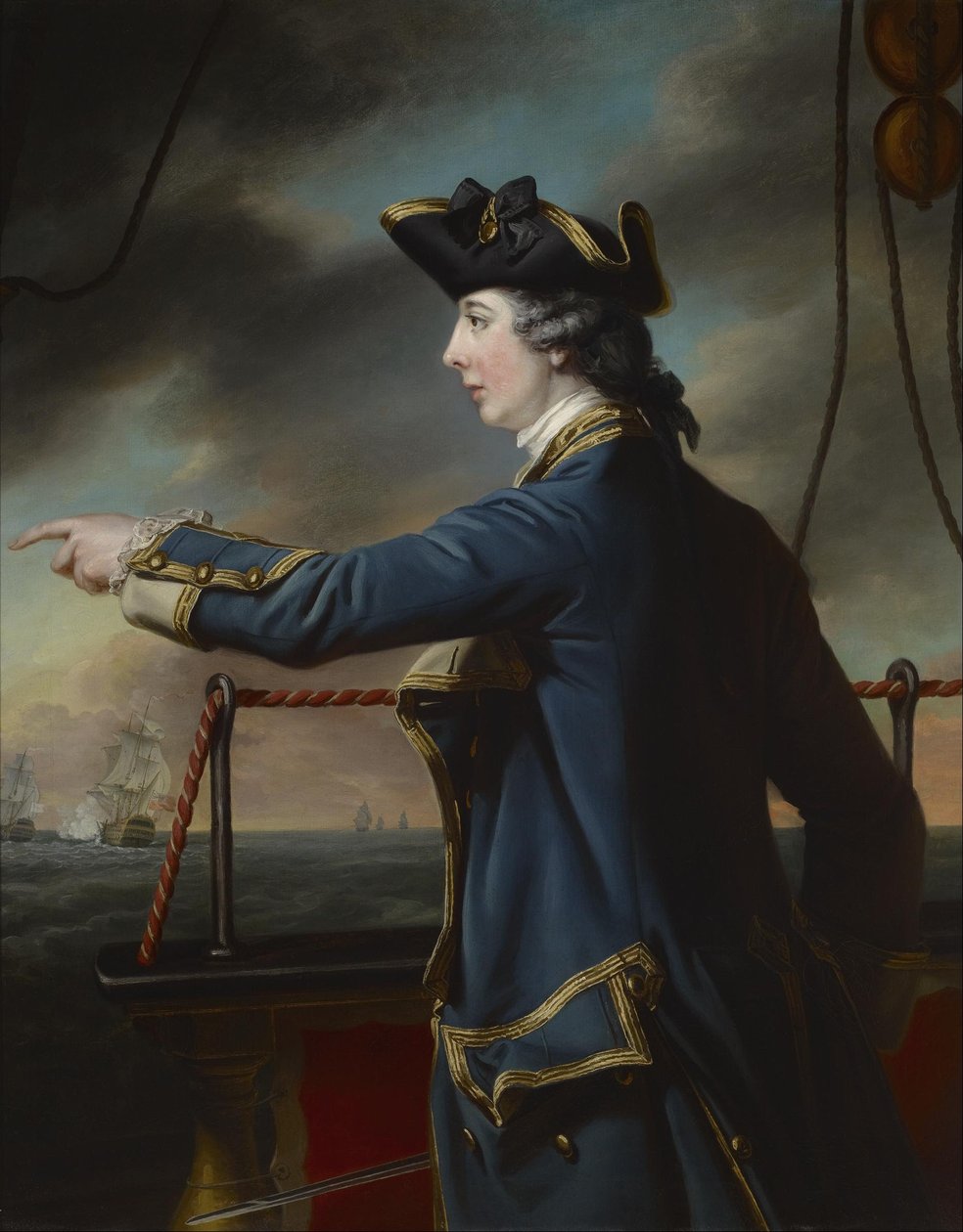 Portret van kapitein Edward Knowles, R.N. (1742-1762) door Francis Cotes