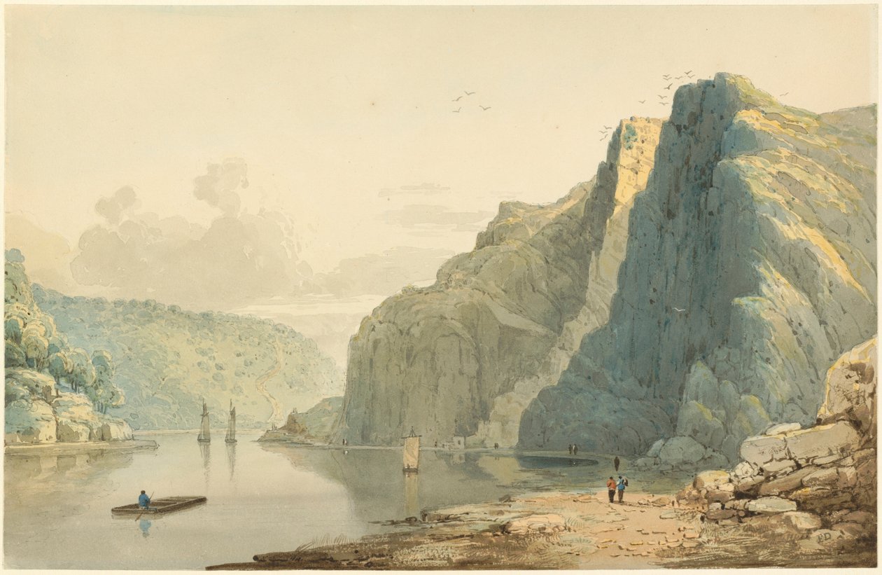 De rotsen van Saint Vincent en de Avon-kloof door Francis Danby