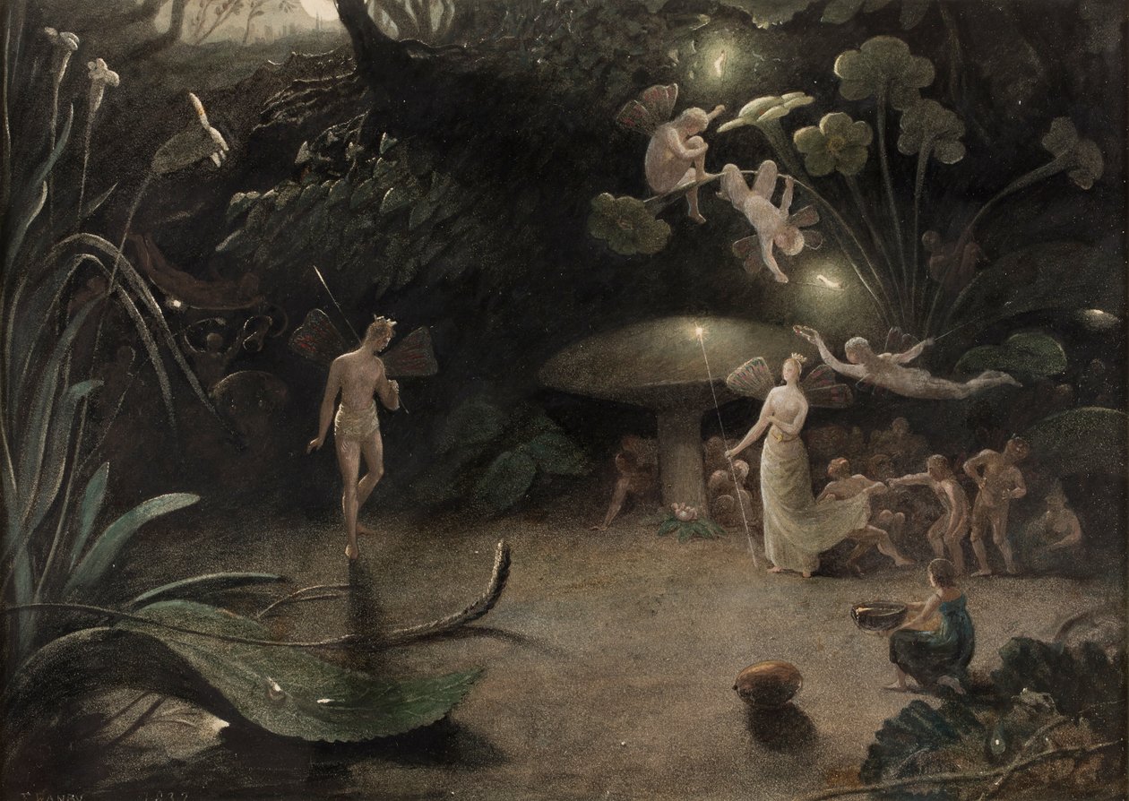 Scène uit Een Midzomernachtsdroom, ca. 1832 door Francis Danby
