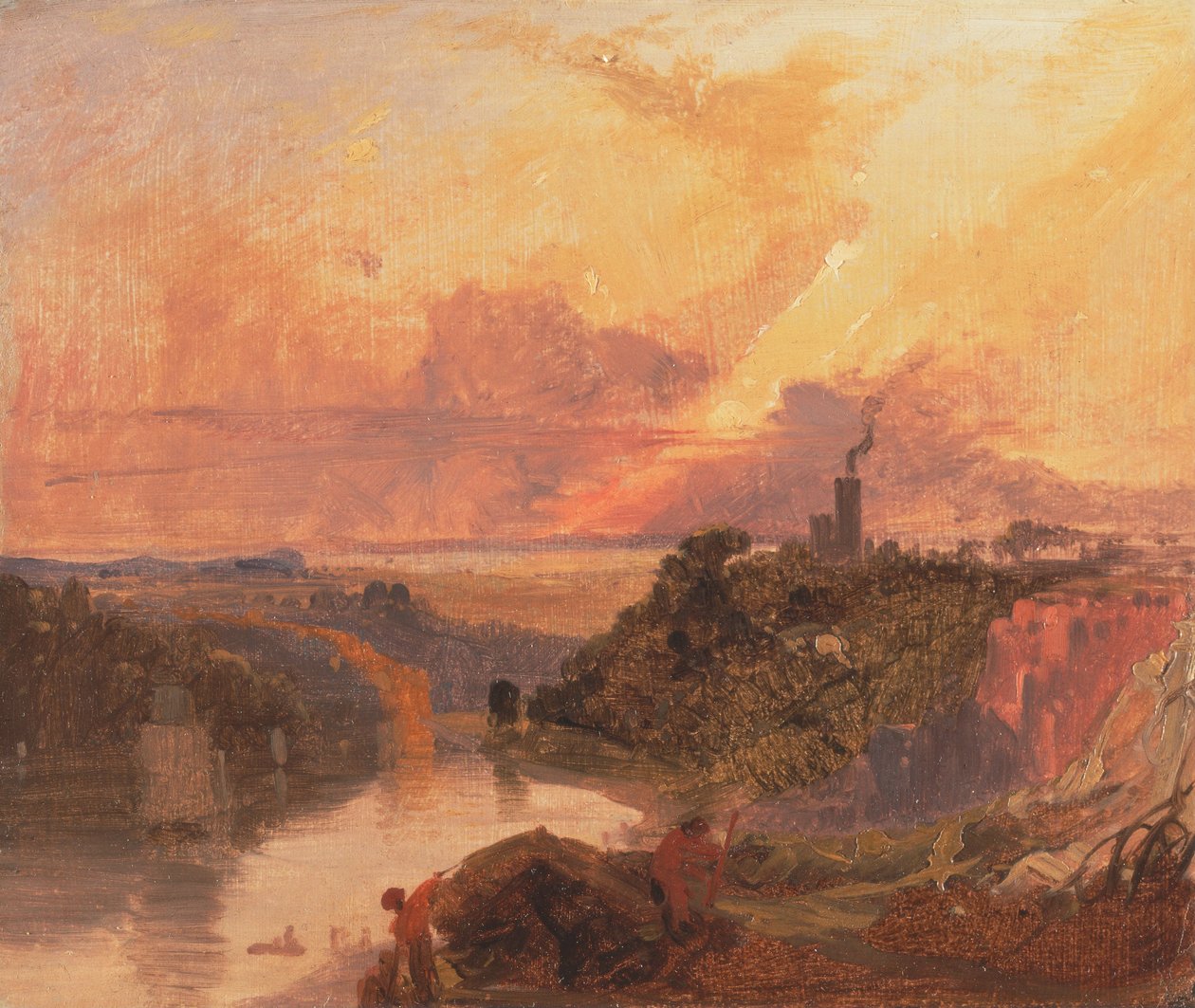 De Avon kloof bij zonsondergang door Francis Danby
