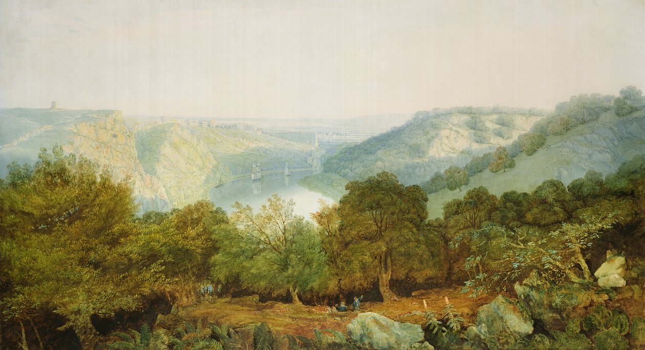 De Avon Gorge met Clifton en de Hotwells, Bristol door Francis Danby