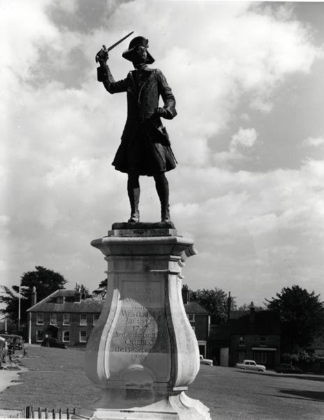 Standbeeld van generaal-majoor James Wolfe (1727-59) door Francis Derwent Wood