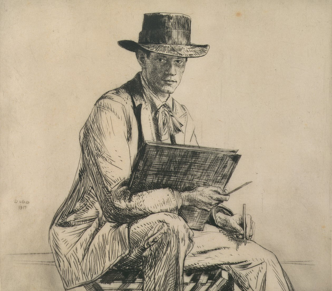 Portret van Henry Rushbury (1889-1968) 1914 door Francis Dodd