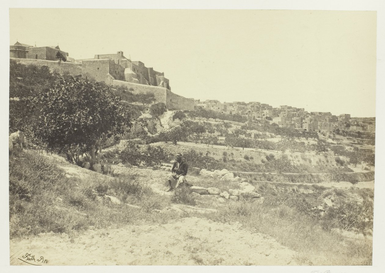 Bethlehem, met de Geboortekerk door Francis Frith