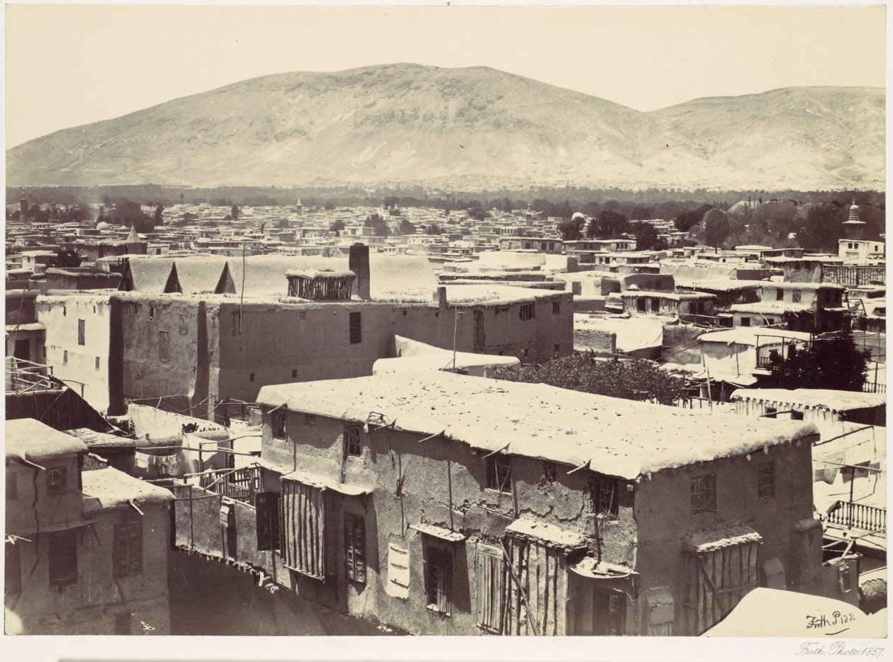 Damascus door Francis Frith