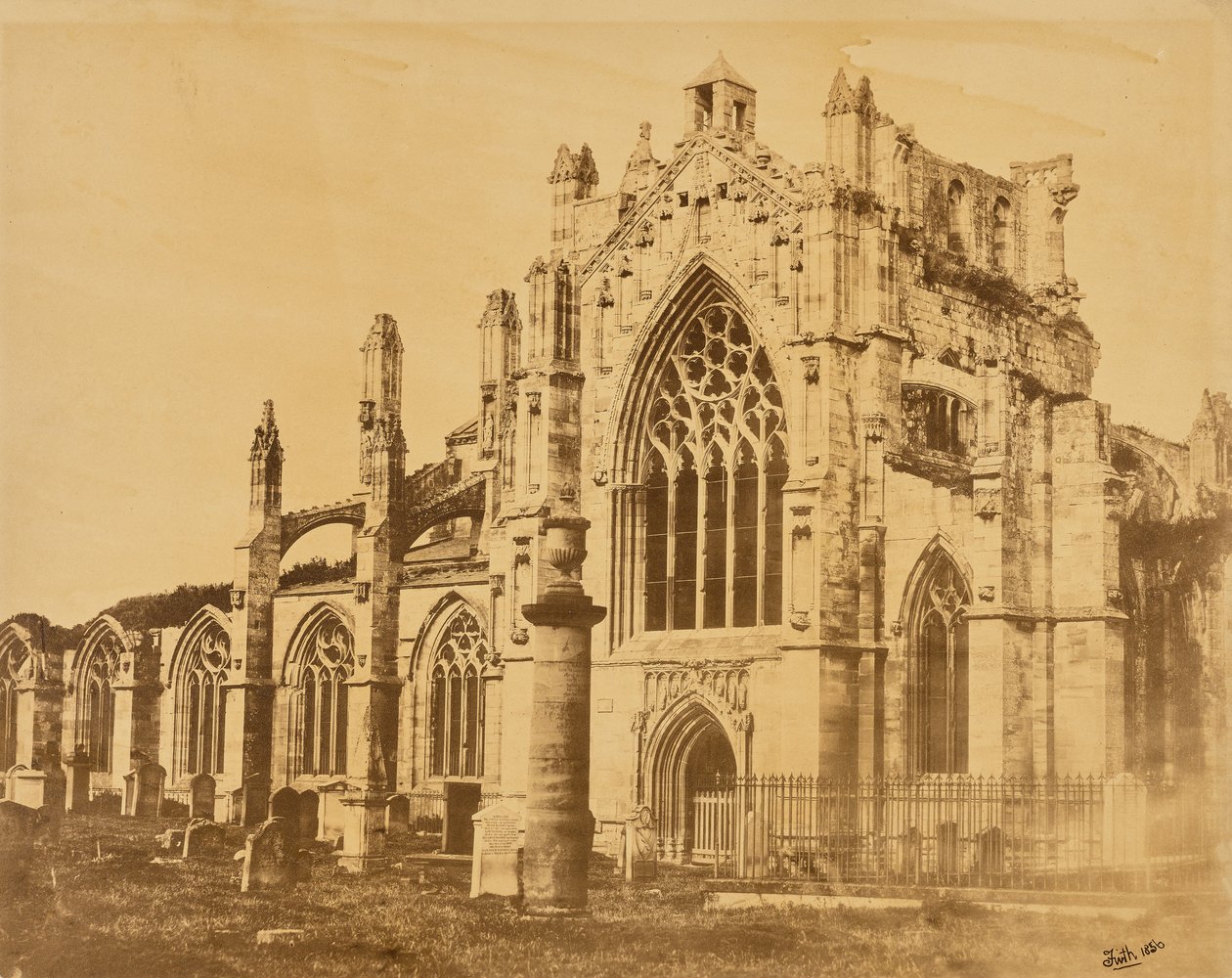 Abdij van Melrose door Francis Frith