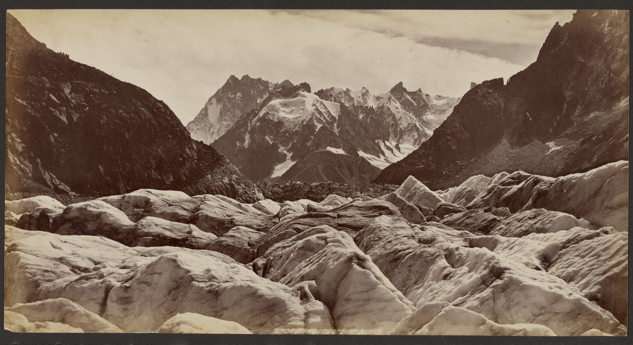 Mer de Glace, Mont Blanc door Francis Frith