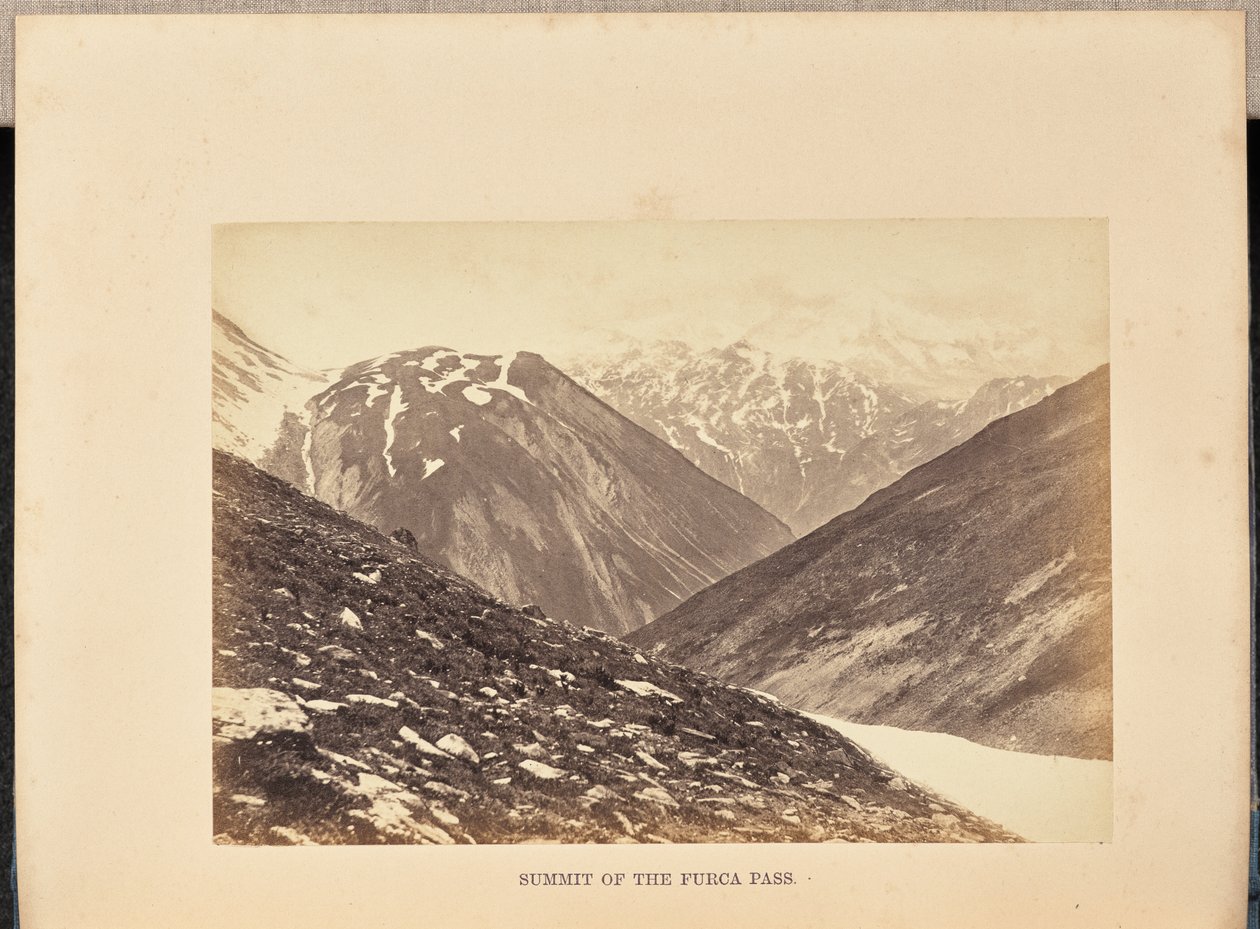 Top van de Furca pas door Francis Frith