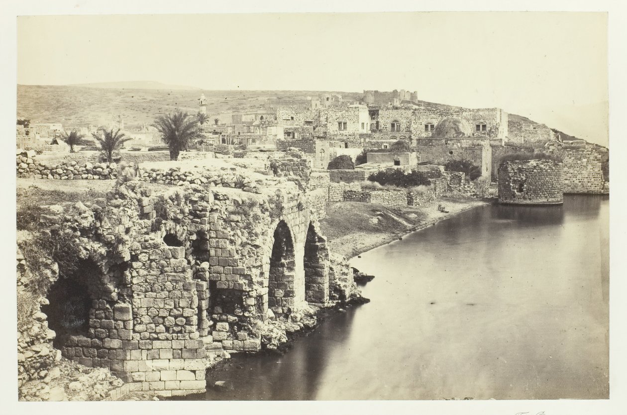 De Stad en het Meer van Tiberias, vanuit het Zuiden door Francis Frith