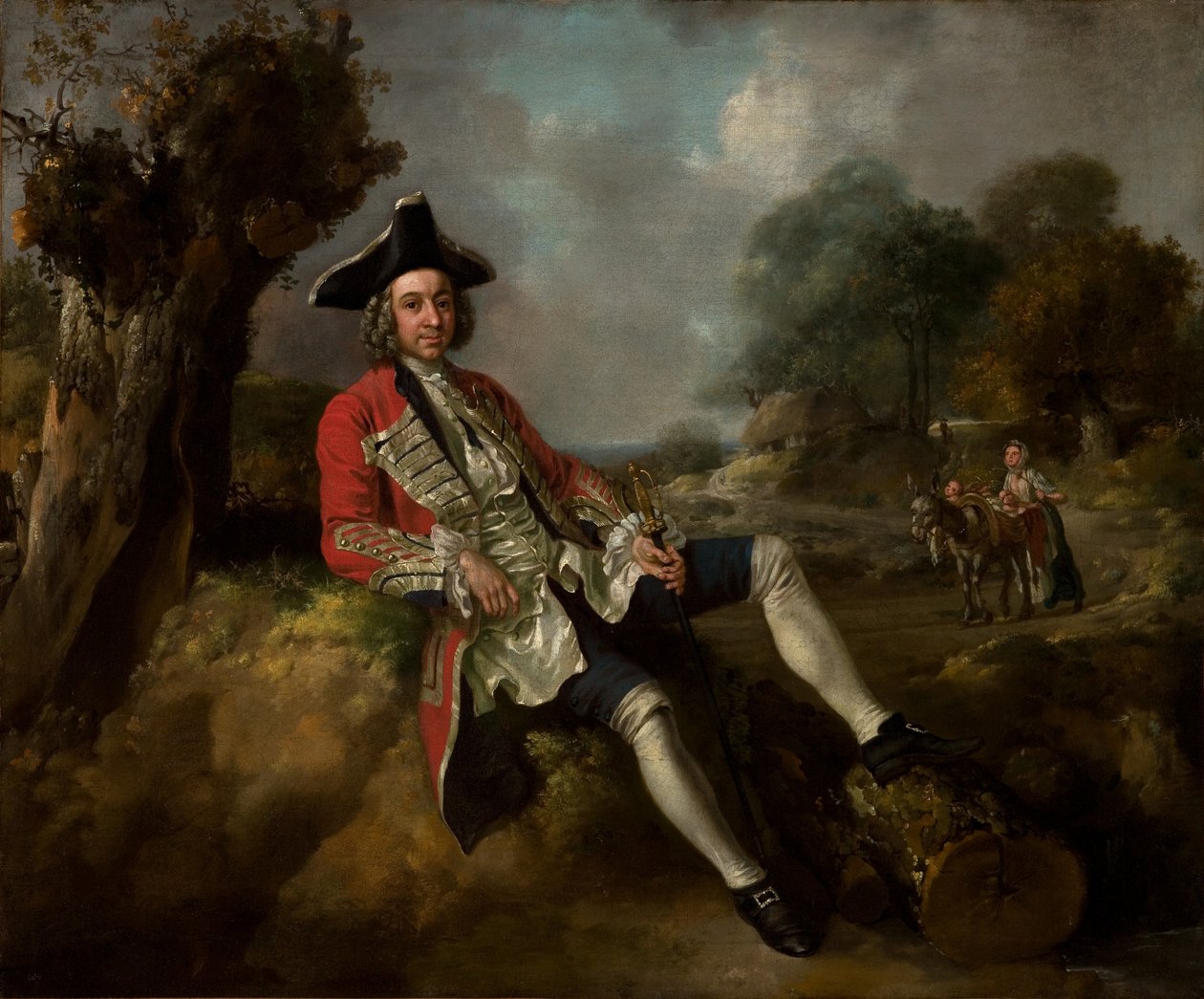 Portret van een heer, ca. 1750 (olieverf op doek) door Francis & Gainsborough Thomas (1727 88) Hayman