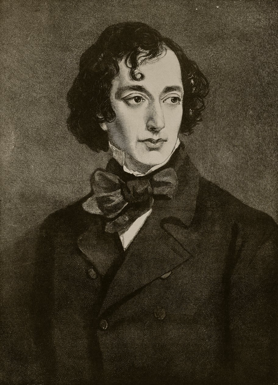 Portret van Benjamin Disraeli, illustratie uit 