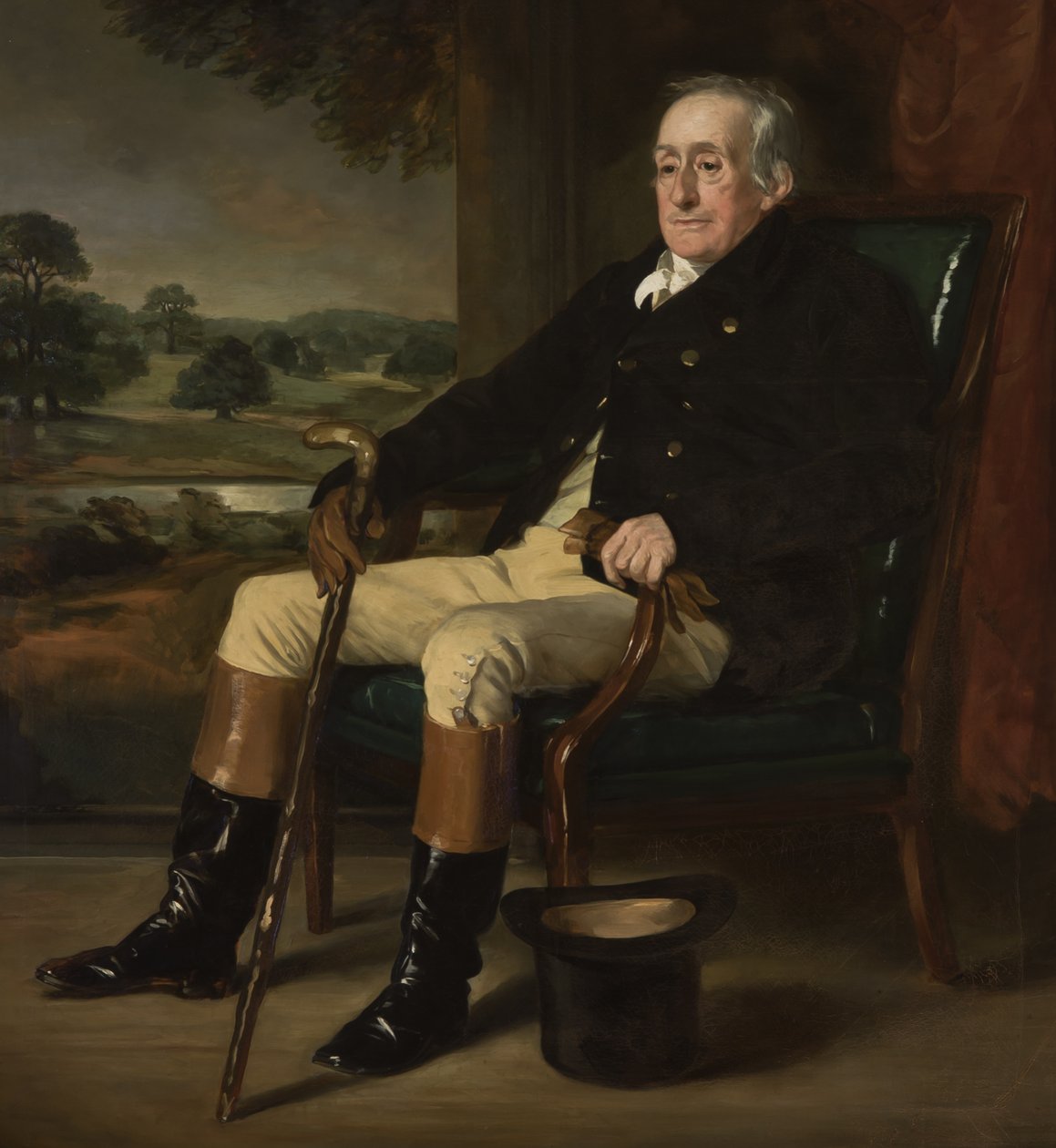 Portret van William Henry Cavendish-Bentinck-Scott, 4e Hertog van Portland, 1852 door Francis Grant