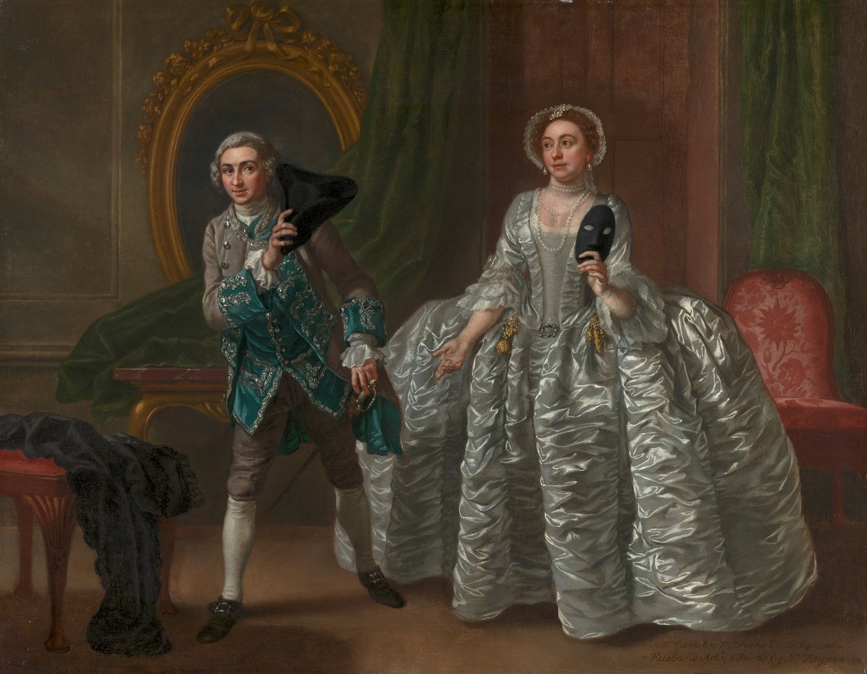 David Garrick en mevrouw Pritchard in Benjamin Hoadley
