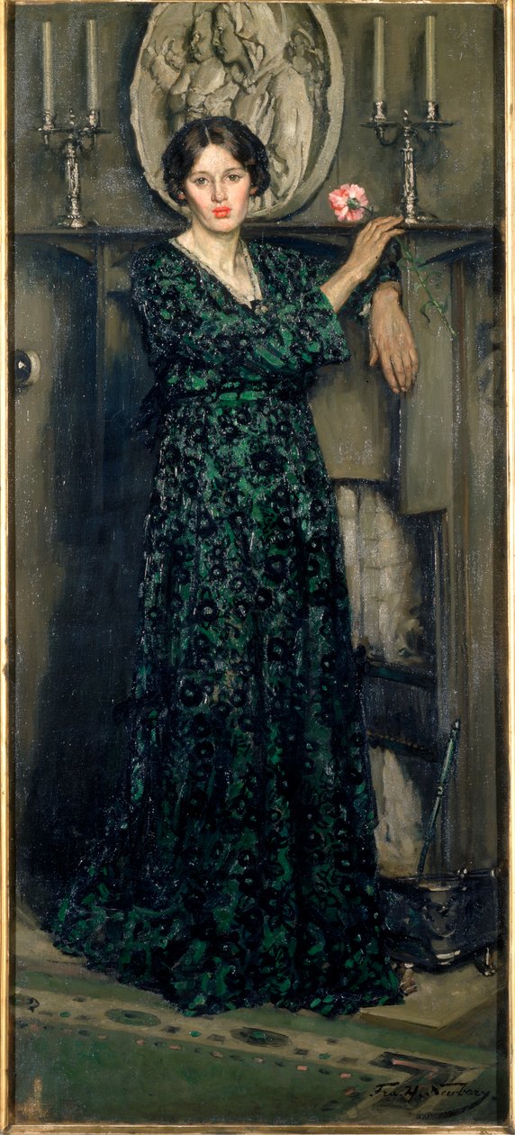 De dame van de anjer door Francis Henry Newbery