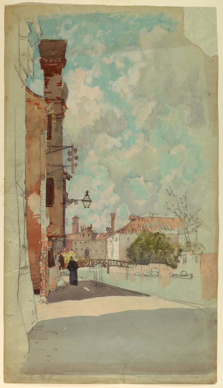 Kanaal, Venetië, Italië door Francis Hopkinson Smith
